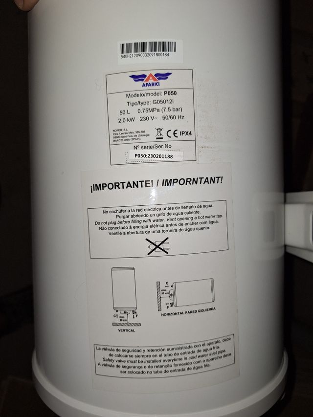 Termo electrico como nuevo