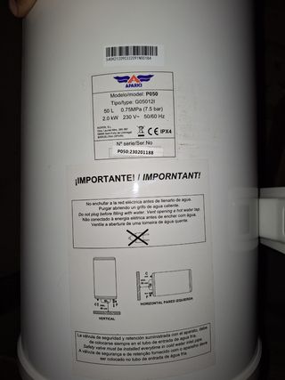 Termo electrico como nuevo 