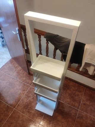 Estantería auxiliar blanca
