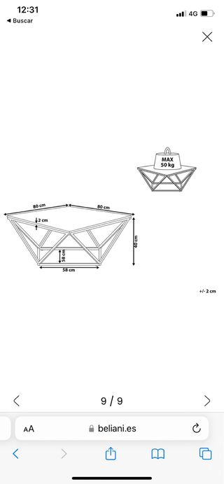 Mesa de centro salon