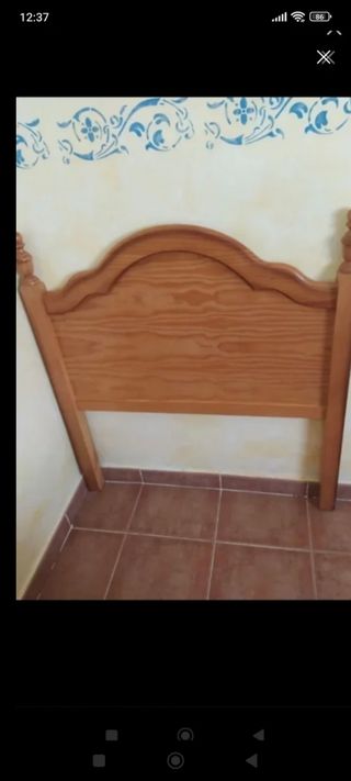 2 Cabeceros de 100 Cms en Pino Macizo