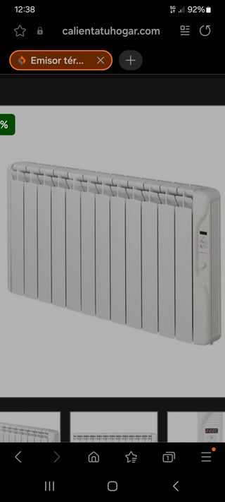 Emisor de fluido térmico bajo consumo