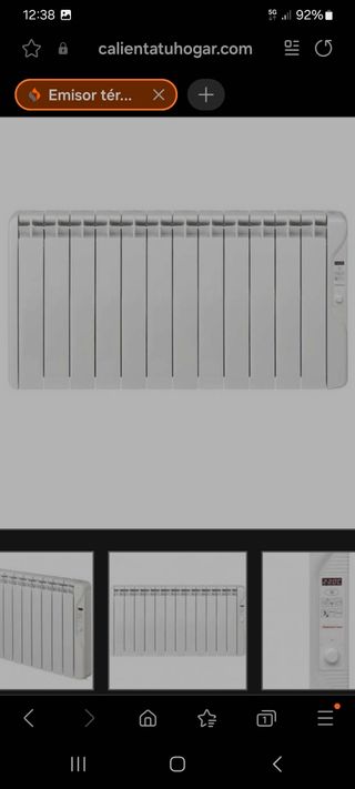 Emisor de fluido térmico bajo consumo