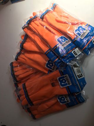 GUANTE DE LATEX TIPO INDUSTRIAL X10 PARES