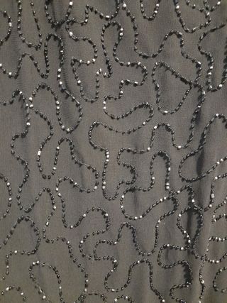 Vestido pedrería negro