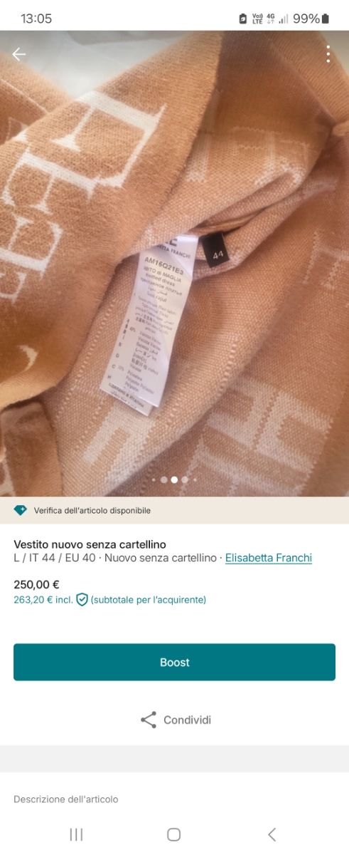 Vestito Elisabetta franchi