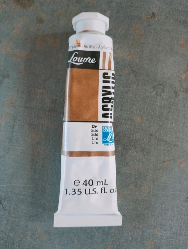 Tubetto colore acrilico Oro