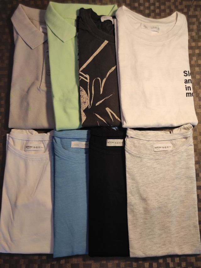 LOTE CAMISETAS VERANO NIÑO TALLA 11/12