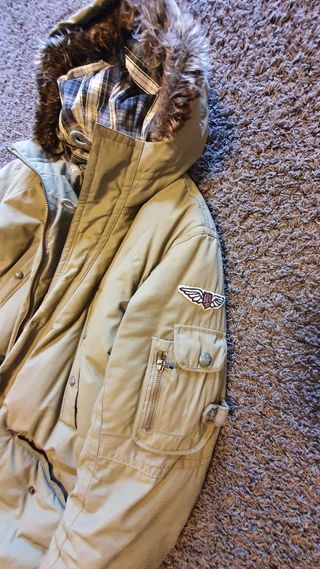 Plumas Levis 3/4 caqui talla M