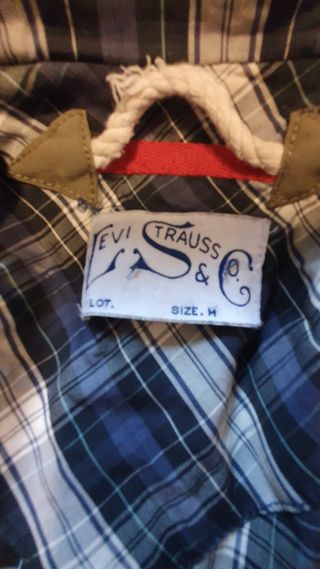 Plumas Levis 3/4 caqui talla M