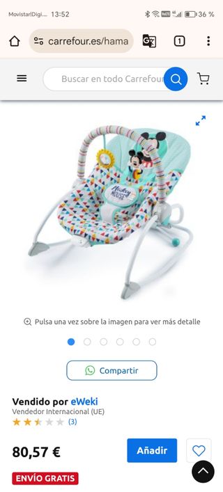 HAMACA MECEDORA MICKEY 