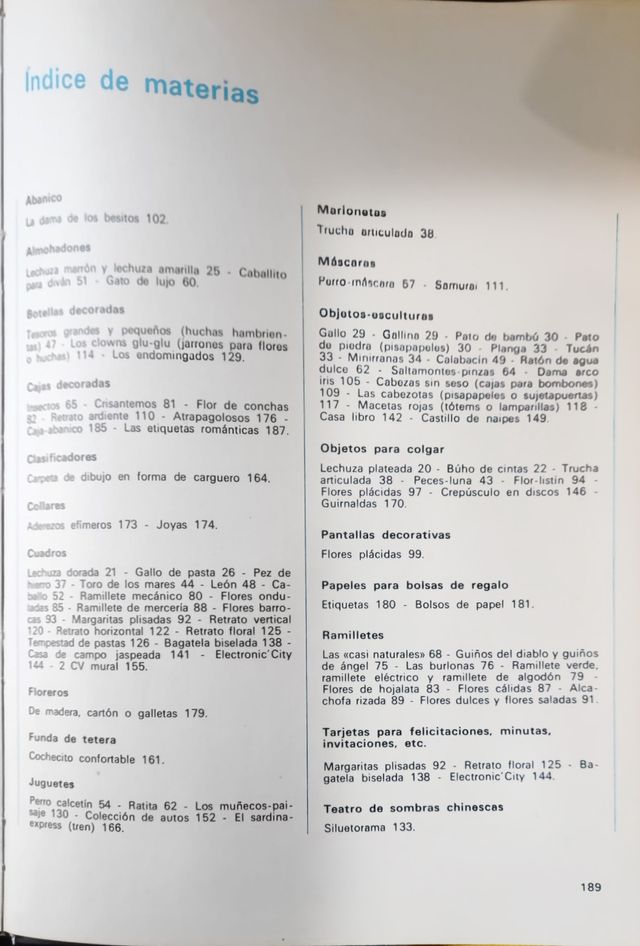 Libro Manualidades "Los Pasatiempos"