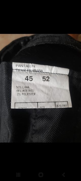 Traje completo chaqueta y pantalon.
