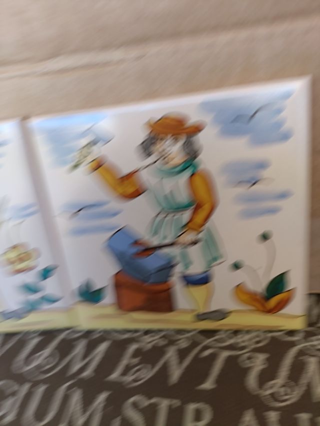 Piastrelle delle professioni di fabbro e cacciatore