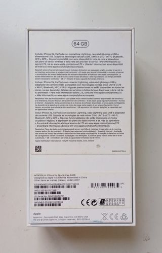 Caja Iphone XS 64gb