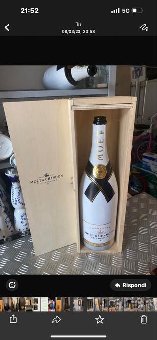 Bottiglie vuote champagne collezione