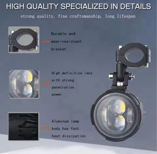 Luces exploradoras antiniebla moto 100w