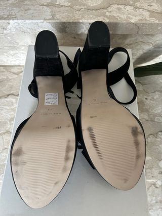 Sandali con tacco 10 tg. 39 di Ovyè 