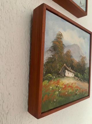 Lote de 4 cuadros decoracion en Madera