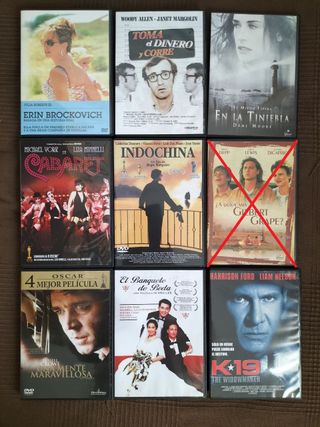 Mega lote de películas en DVD