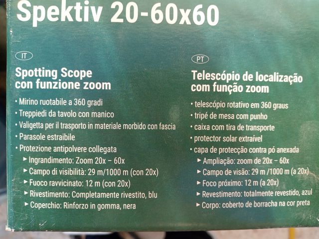 bresser spektiv 20-60x60 nuovo