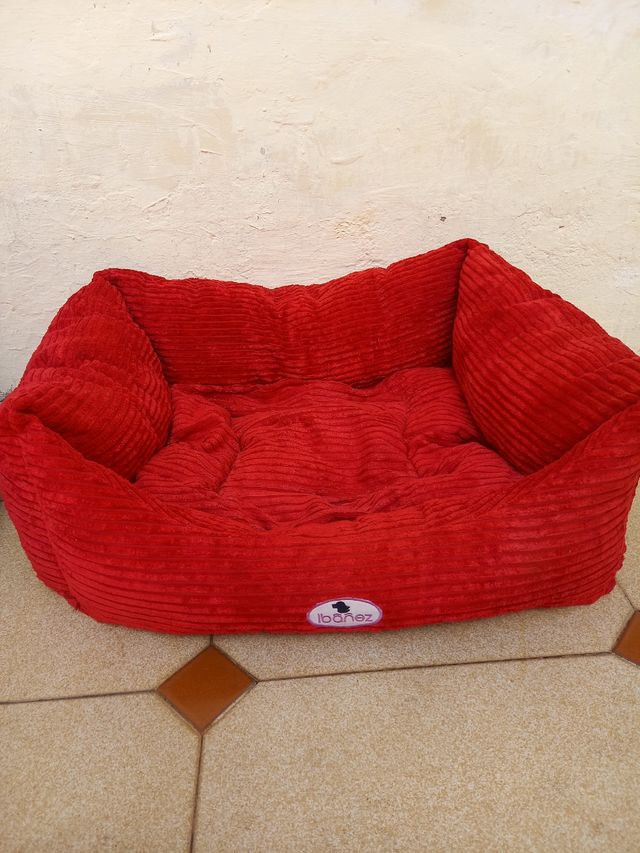 Camita para mascota color rojo