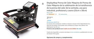 Prensa de calor - sublimación