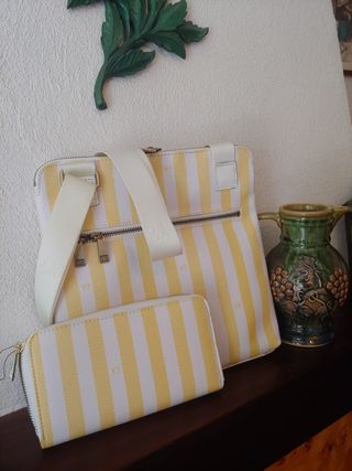 Borsa e portafogli Ynot in ecopelle