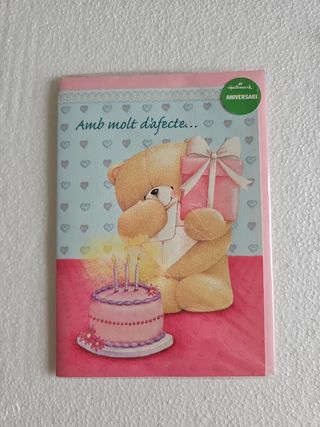 Targeta aniversari i comiat