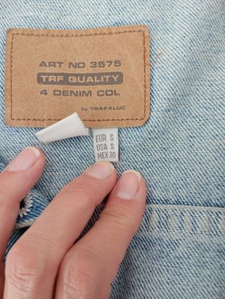 Cazadora vaquera Zara