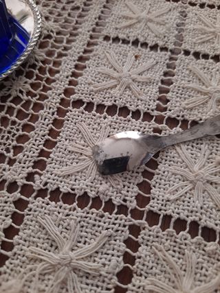 Porta Sale con piattino in Silver Plate