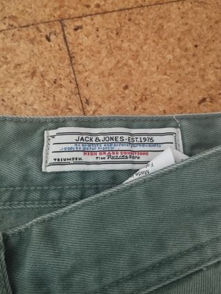 Pantalón verde hombre jack&jones