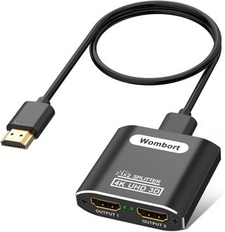 Wombort Divisor HDMI 4K, Divisor HDMI 1 Entrada 2