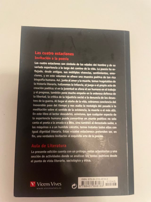 Las cuatro estaciones invitacion a la poesia