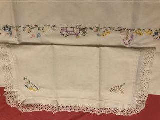 Lenzuoline x carrozzina o next ricamato a mano