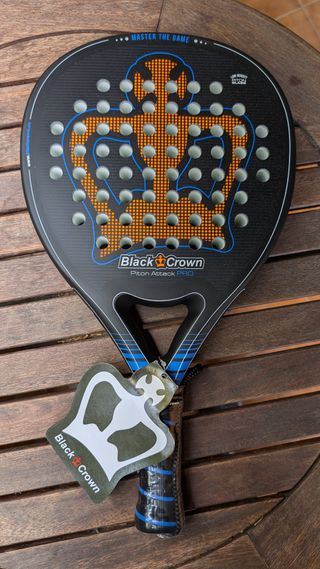 Pala Pádel Black Crown Piton Attack PRO 2024