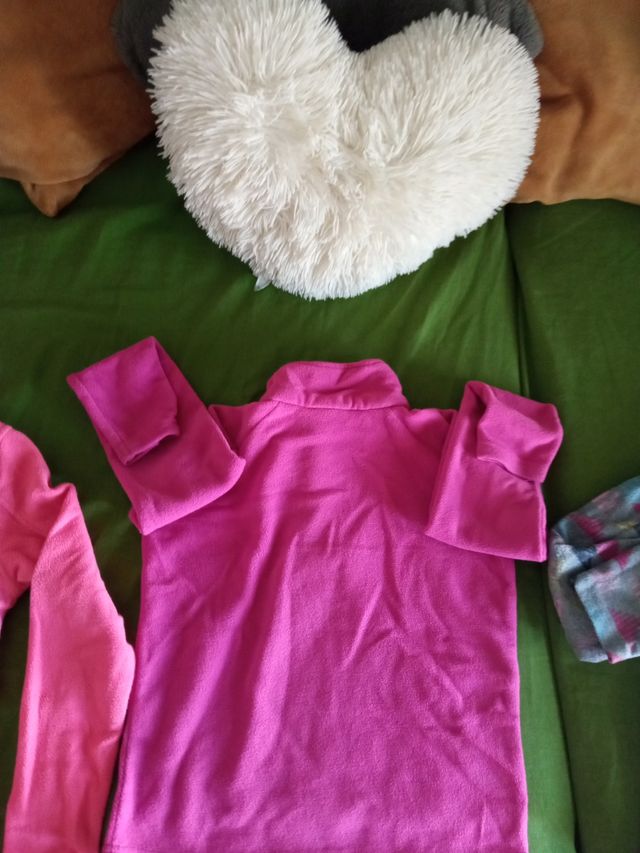 Lote3sudaderas invierno color rosa t8