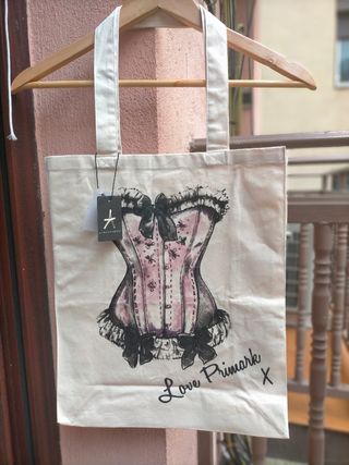 Bolsa corsé retro tote bag NUEVA
