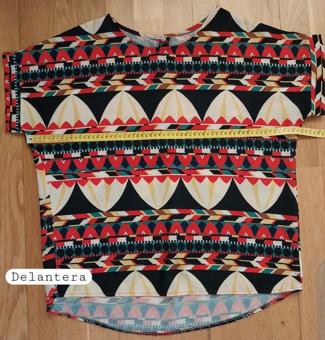 Camisa mujer usada Manga corta
 Fina Fresca. Blusa