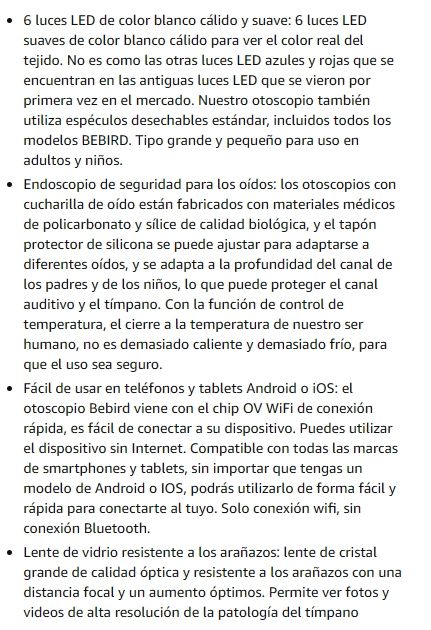 BEBIRD R1 Limpiador de cerumen con cámara