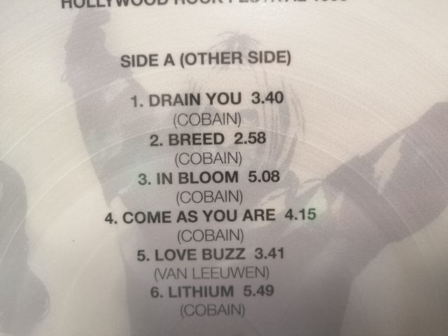 NIRVANA-Hollywood rock festival 1993