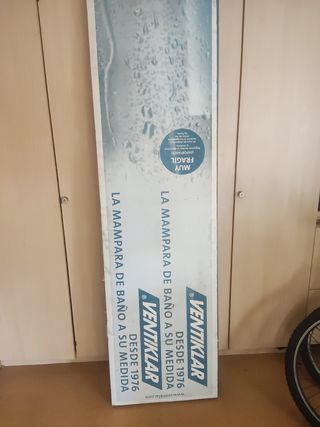 Mampara baño 700x720 inox.