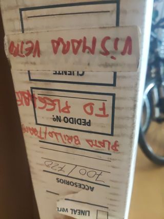 Mampara baño 700x720 inox.