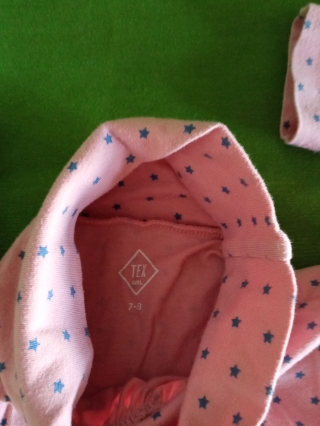 Lote3 camisetas cuello alto niña t 7 10eu/8