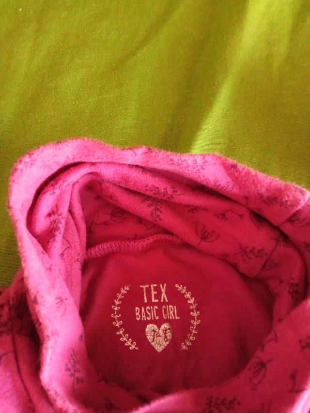 Lote3 camisetas cuello alto niña t 7 10eu/8