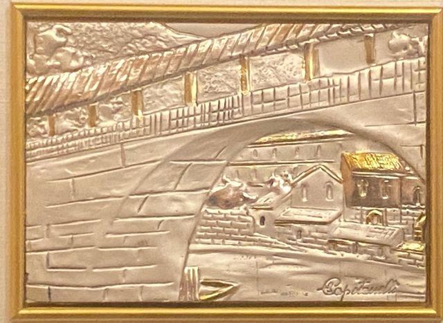 QUADRO"Marina"bassorilievoCAPITANELLI Argento925