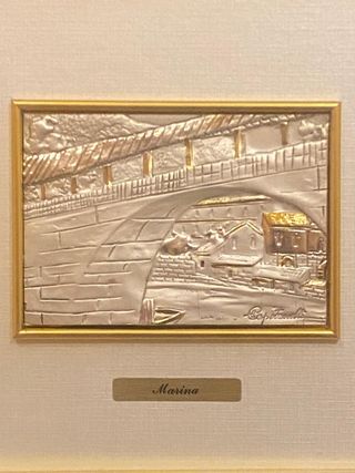 QUADRO"Marina"bassorilievoCAPITANELLI Argento925