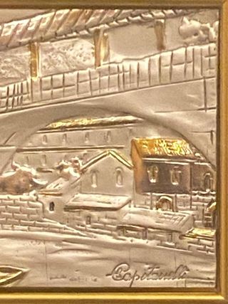 QUADRO"Marina"bassorilievoCAPITANELLI Argento925