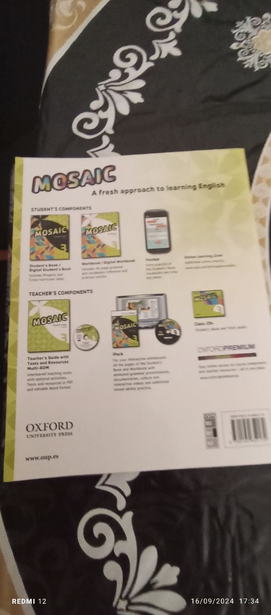 Libro de inglés woorkbok mosaic 3 eso