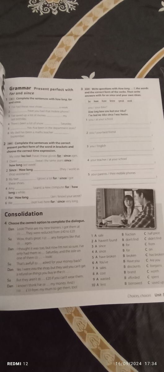 Libro de inglés woorkbok mosaic 3 eso